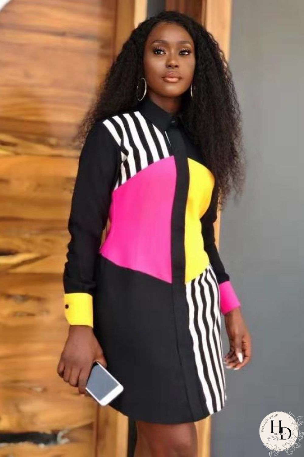 White Polyester Casual Sexy Fashion Cap Sleeve Long Sleeves Turndown Collar A-Line Knee-Length Patchwork P