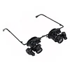 LED Magnifier Glasses Loupes Portable 20X Observation Magnifying Eyewear