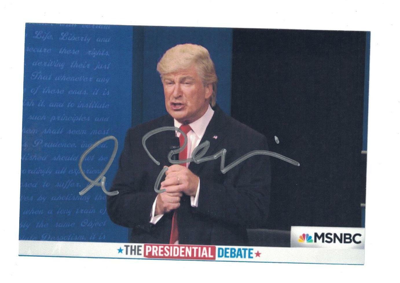 Alec Baldwin Signed Autographed 4 x 6 Photo Poster painting Actor Comedian Donald Trump