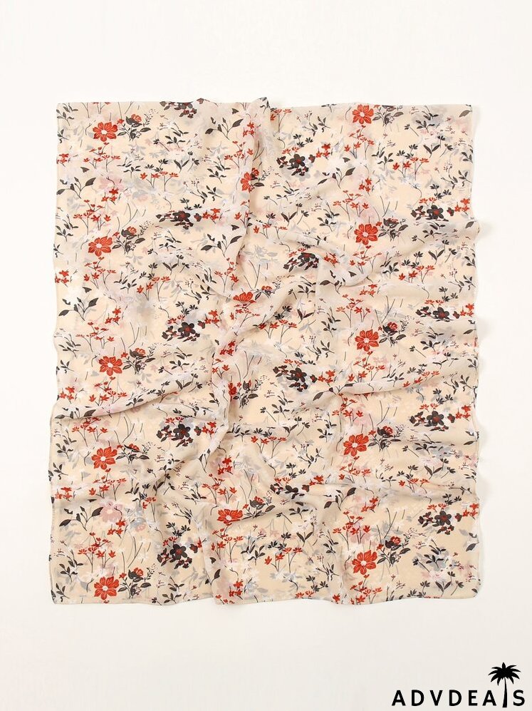 Flower Print Scarf
