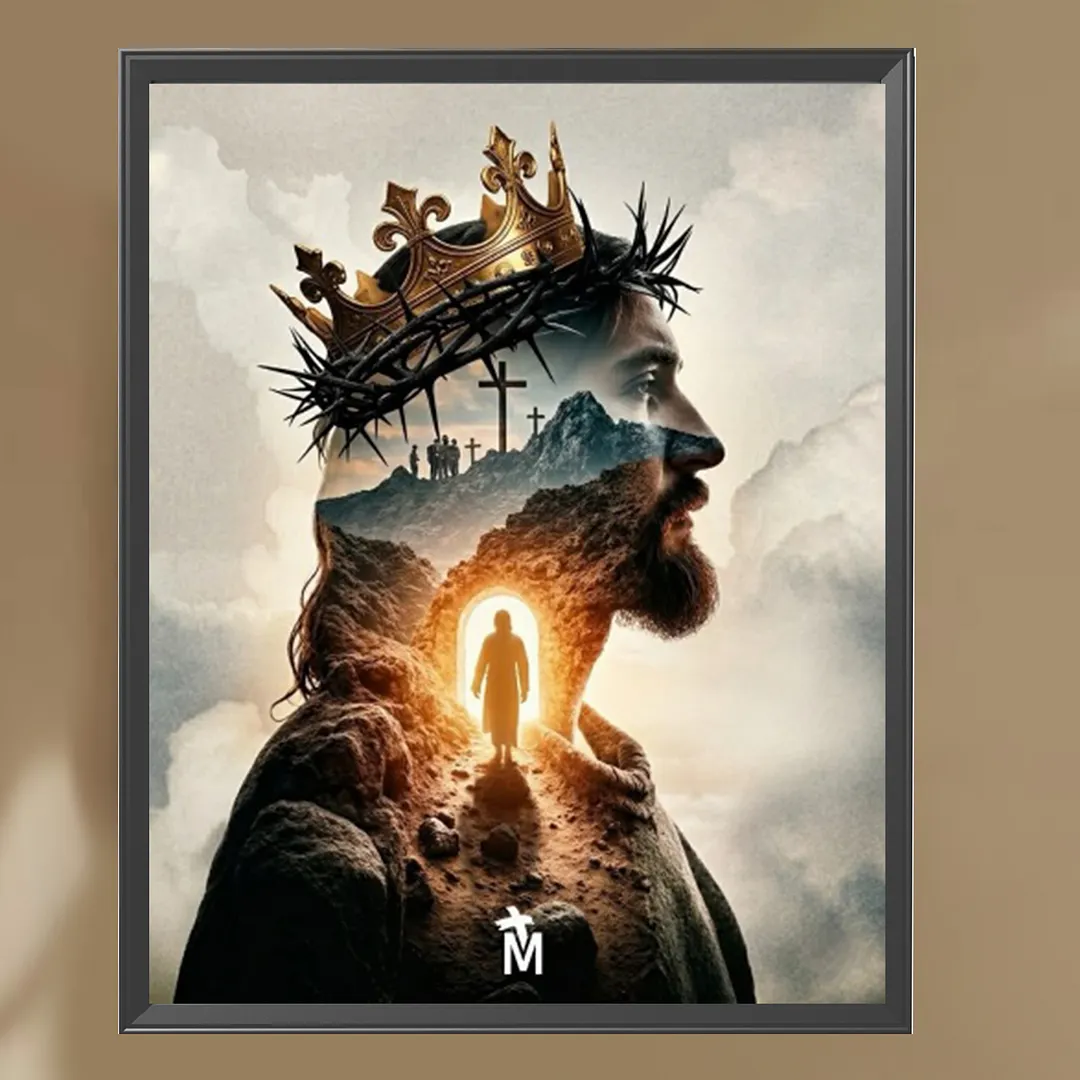 Jesus Full DIY 5D Square Drill Diamond Painting Gem Art Kits for Adults/Beginners Gift Idea Home Wall Decor Diamond Dots Paintings Picture Arts Craft 17.72x21.65In (ZQA6868)
