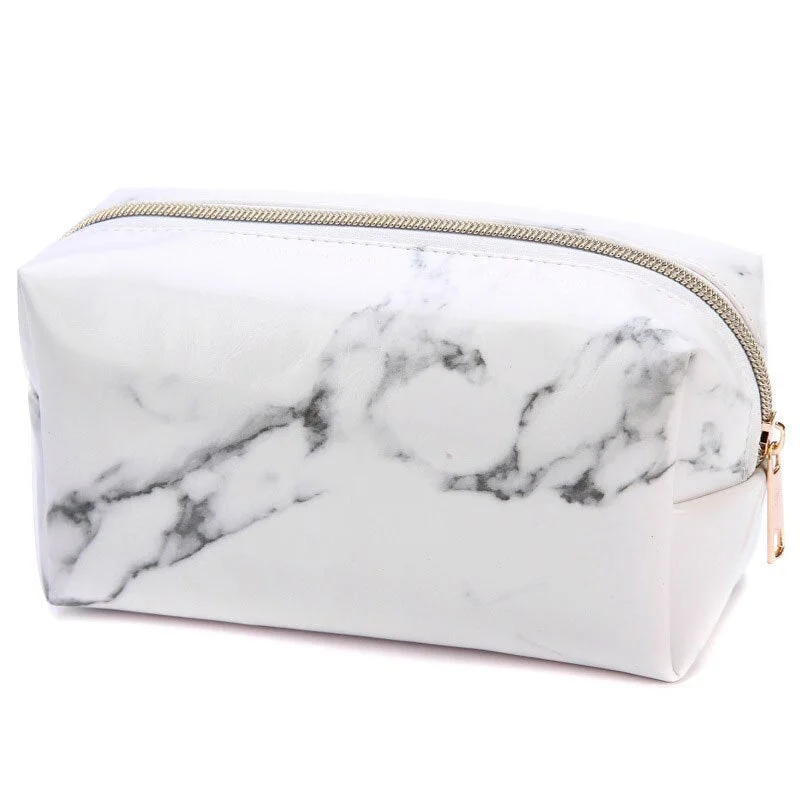 Marble Pencil Case Quality PU Leather School Supplies Stationery Girls Boy Gift Pencilcase Cute Pencil Box School Tools