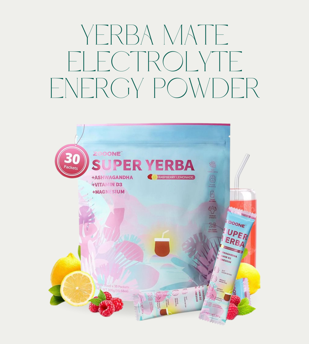 Yerba Mate Electrolyte Energy Powder – Instant Tea with Hydration Support