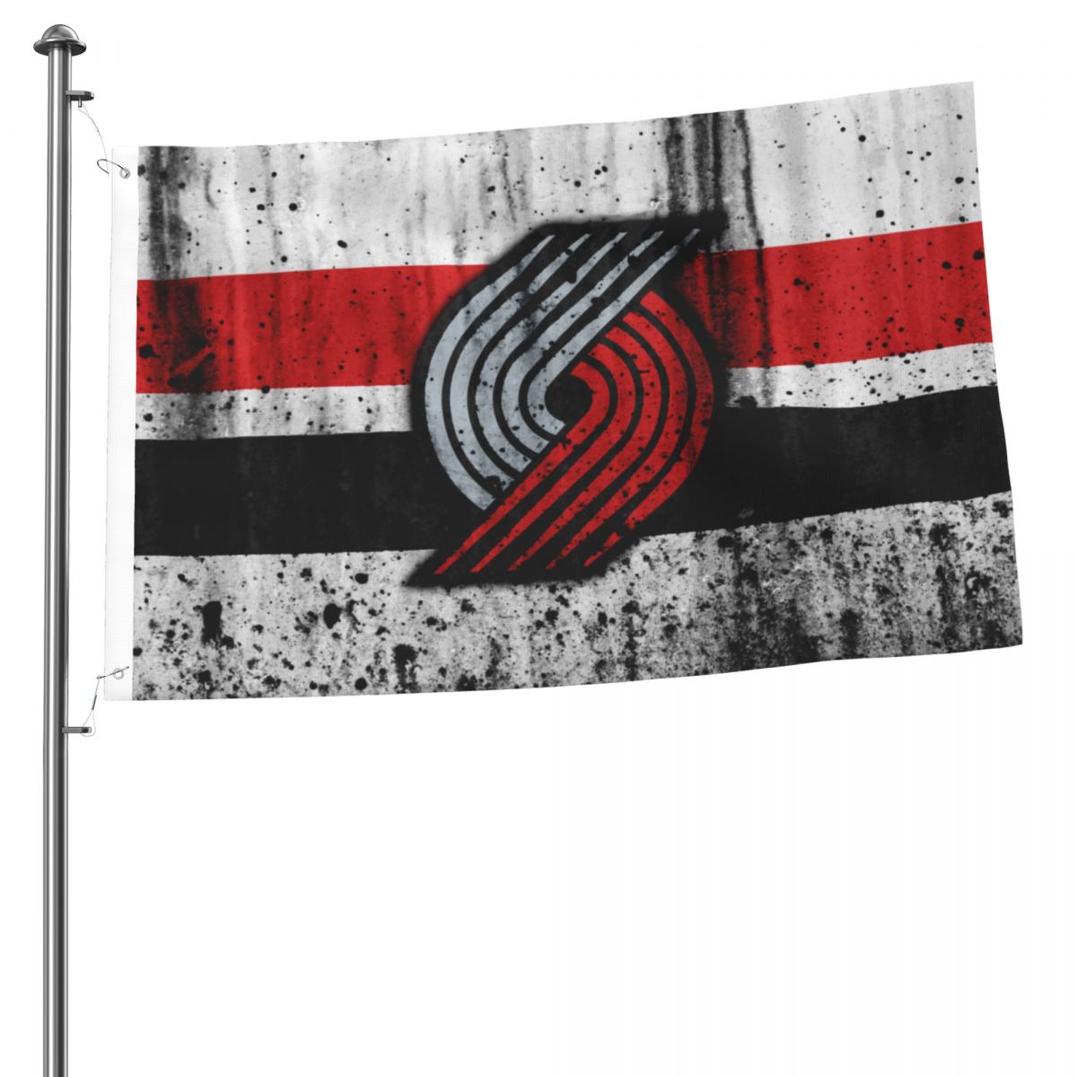 Portland Trail Blazers Grunge NBA Basketball Club 2x3FT Flag