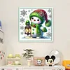 Cute Snowman-18CT Stamped Cross Stitch 30*30cm/11.81*11.81in