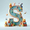 （Multi-Style)Winnie the Pooh's 26 Alphabet-Full Round Diamond Painting 30*30CM
