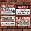 (Multi Style)Warning - Vintage Metal Signs(8*12Inch) - Warning