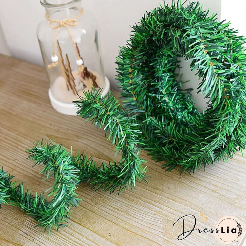 5.5m Pine Christmas Garland Decorative Artificial Green Garland Xmas Tree Banner home Decoration Wreath for tree