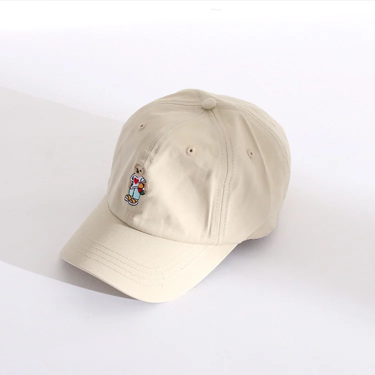 Sweet Cute Cartoon Bear Baseball CapsUnisex Simple Sunshade Hats Four Seasons Highly Breathable Sports Hiking Chic Cap