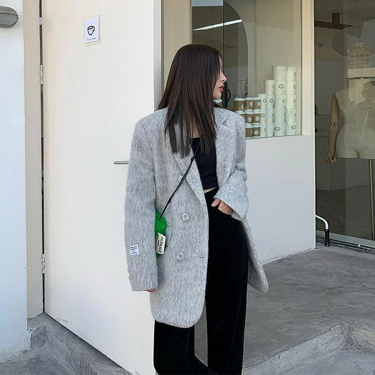 Korean Fashion Fashion woolen coat TK123