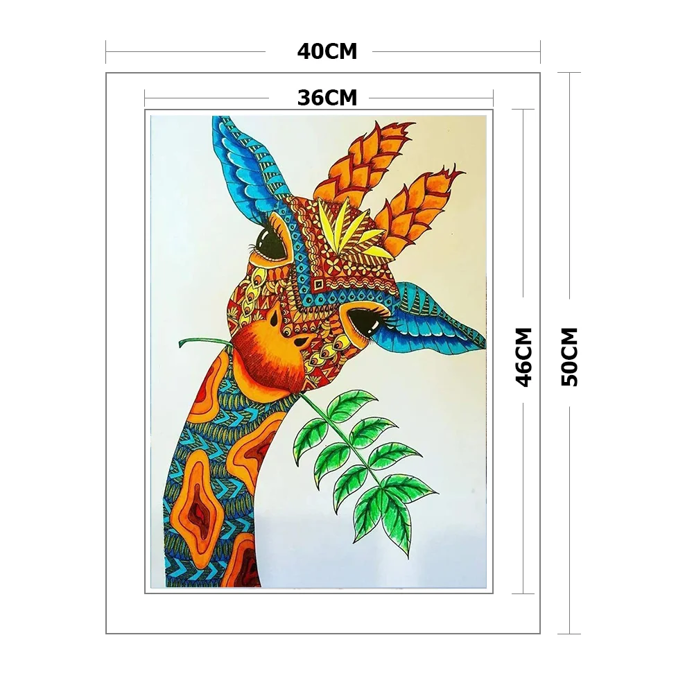 11ct Stamped Cross Stitch - Giraffe(40*50cm)