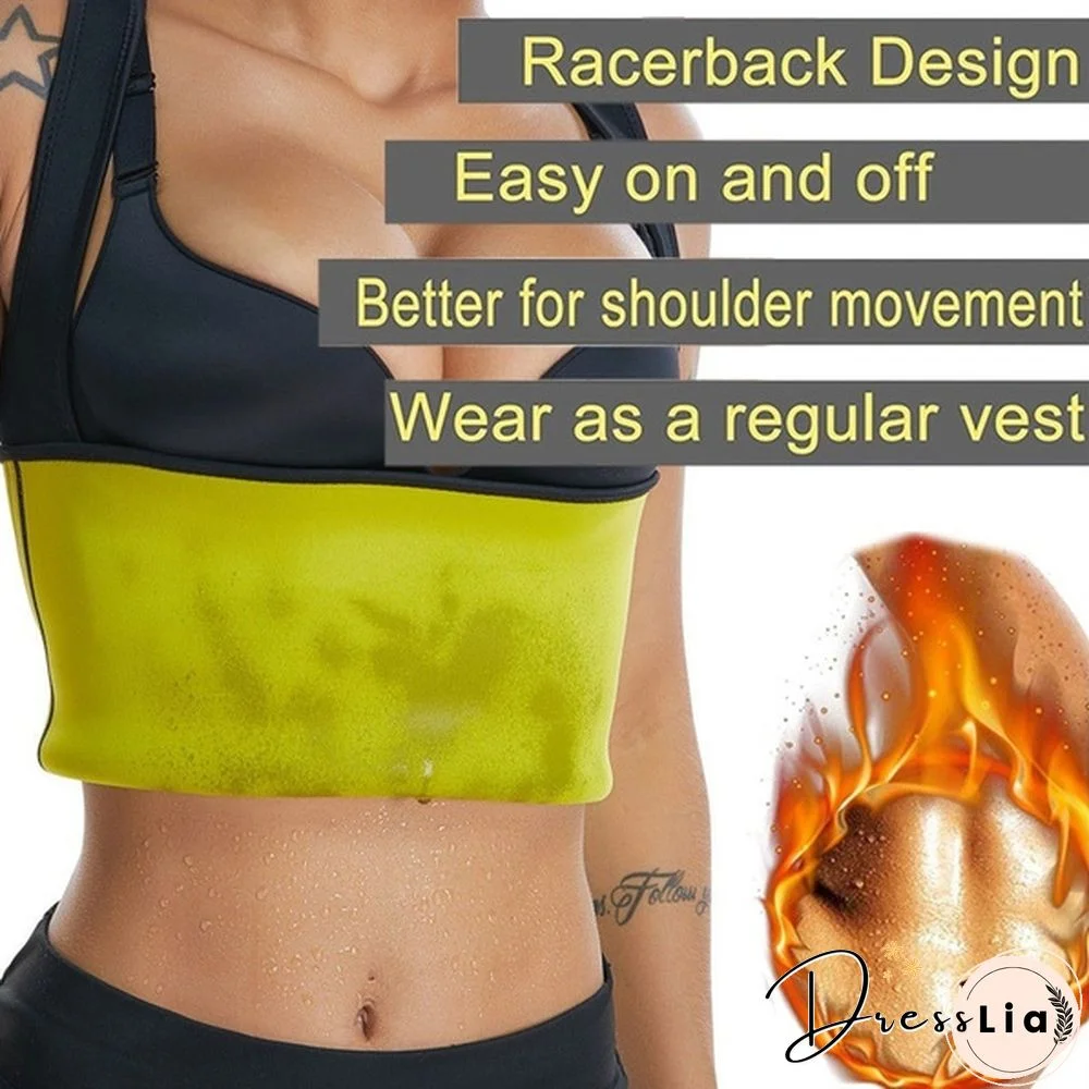 Women Waist Trainer Vest Slimming Corset Sweat Suits Neoprene Sauna Vest Workout Tank Tops Weight Loss Postpartum Body Shaper Shirt