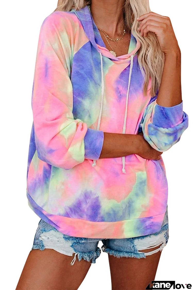 Tie-dye Knit Hoodie