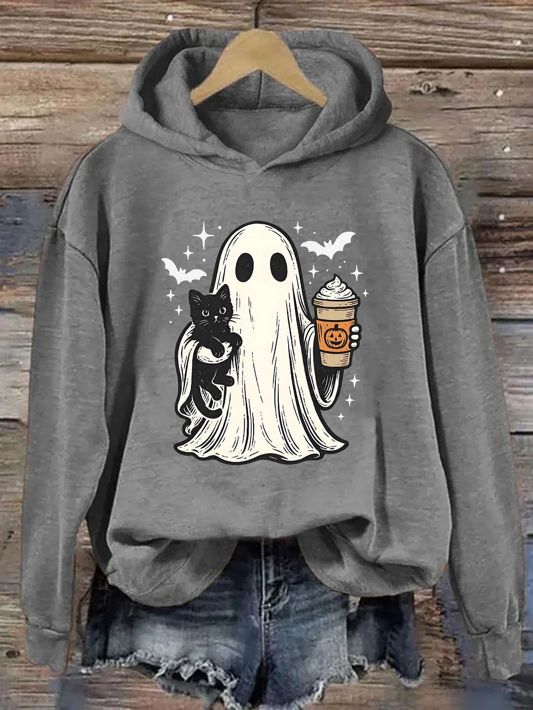Pumpkin Spice Ghost Hoodie