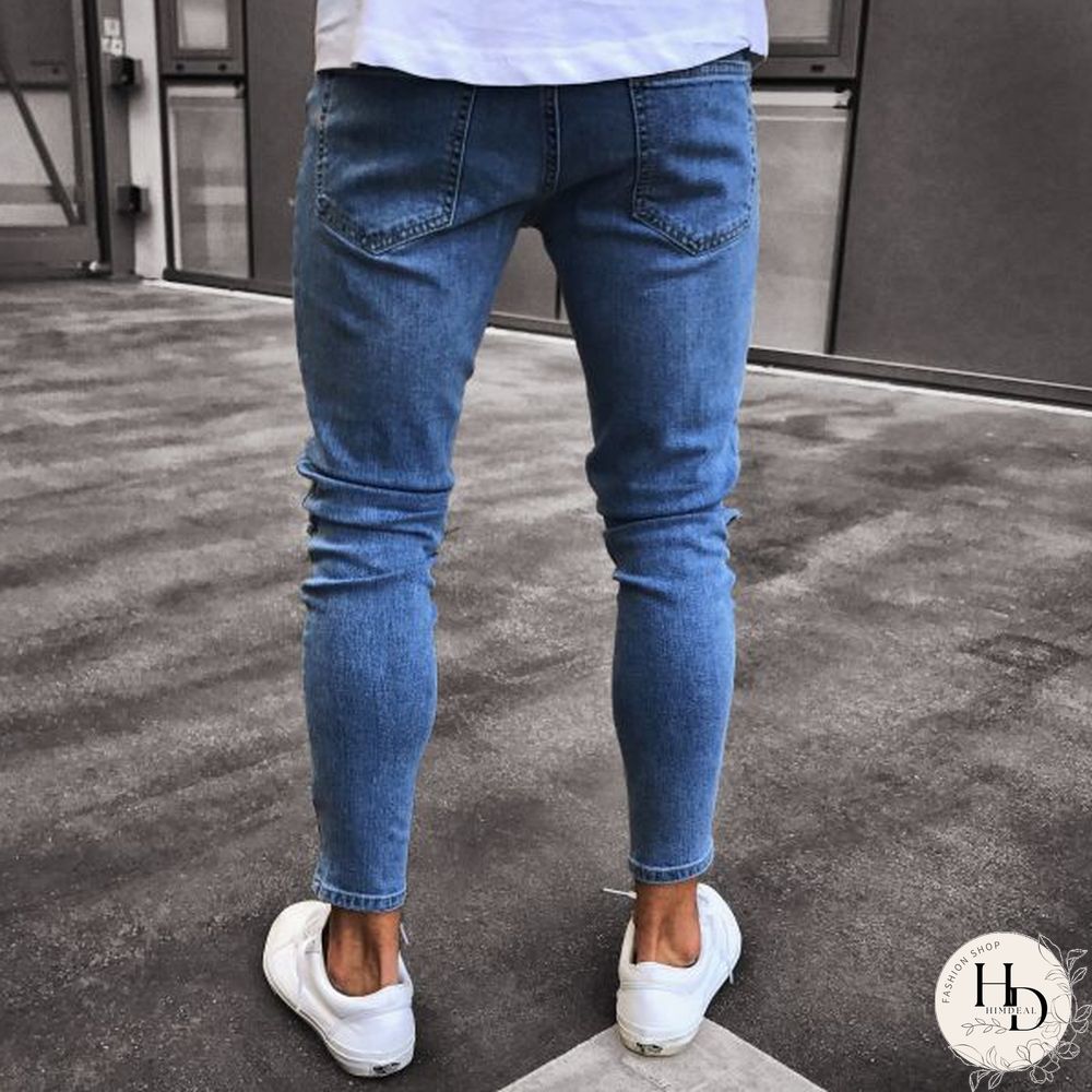 Fashion Ripped Hole Jeans Hh034