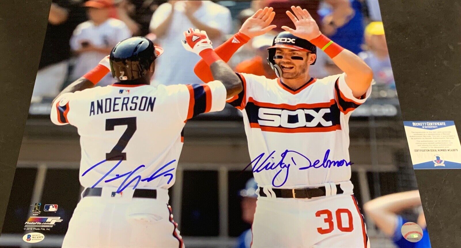 Nicky Delmonico Chicago White Sox Autographed Signed 16x20 Tim Anderson