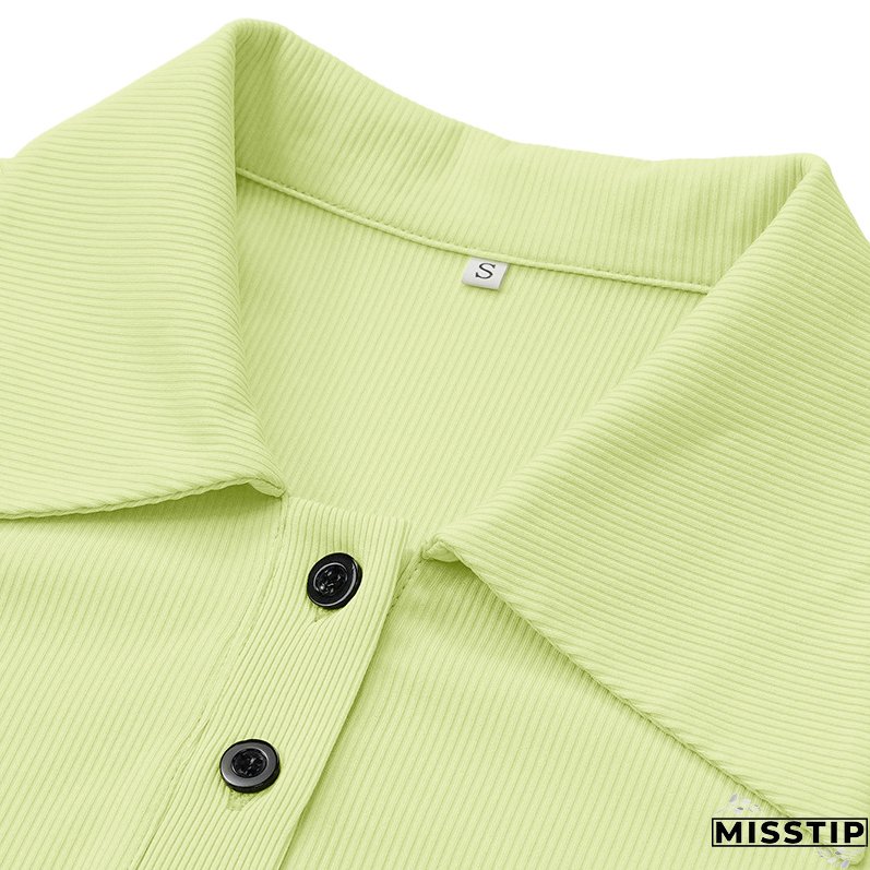 Sexy Button Long-Sleeved Midi Dresses For Women