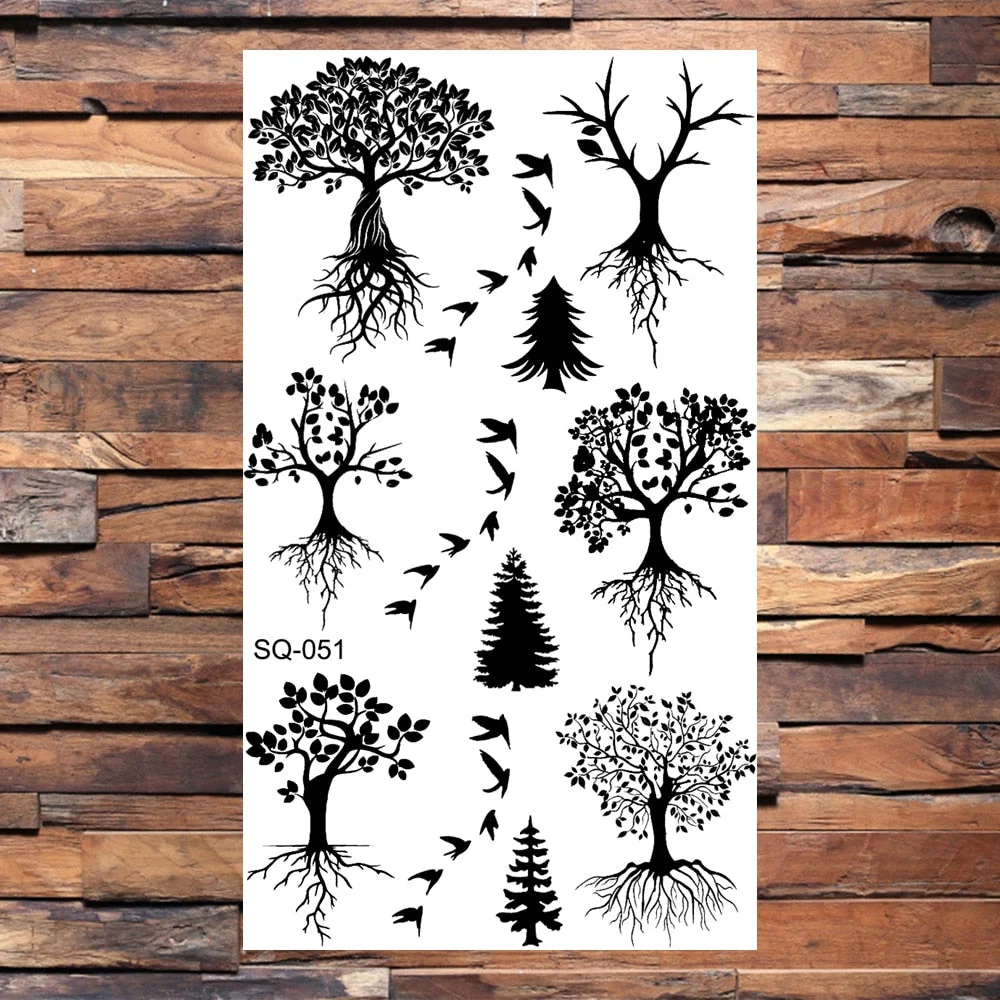 Black Dragon Temporary Tattoos For Men Women Realistic Scorpion Snake Fake Tattoo Sticker Body Arm Water Transfer Tatoos DIY