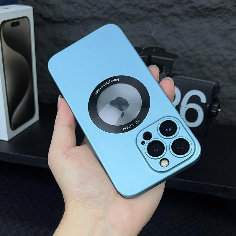 For iPhone 15/14 Series Hollow Out Frosted Mobile Phone Case