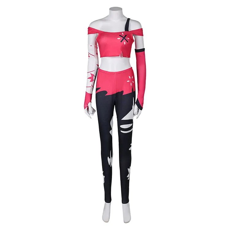 Hazbin Hotel (2024) Cherri Bomb Red Outfits Cosplay Costume Halloween Carnival Suit