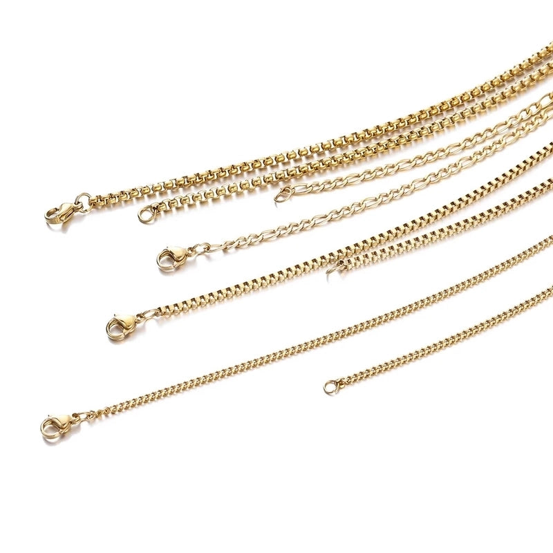 Jewelry Minimalist Classic Style Solid Color Titanium Steel Plating Necklace