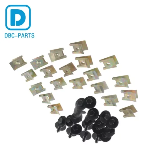 Dronehint 40x Engine Splash Shield Guard Bumper Hardware Body Bolt Screw U-nut Clip (For: GMC) Parts