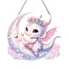 Diamond Painting Moon Dinosaur Baby Hanging Pendant for Home Wall Decor