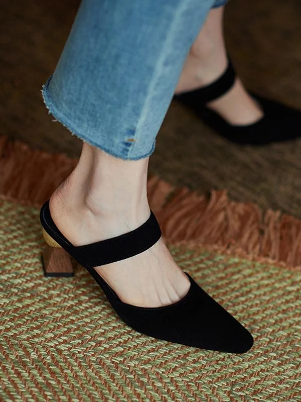 Fashion high-heeled sandals and slippers