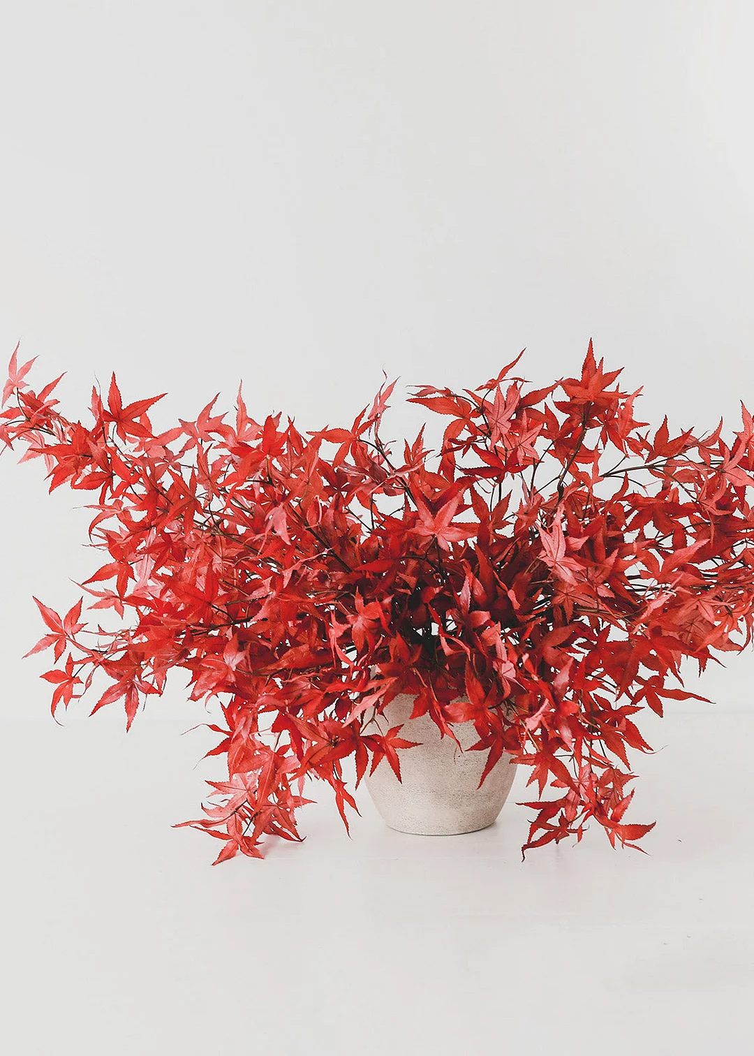 Fall Red Artificial Japanese Maple Leaves - 27"