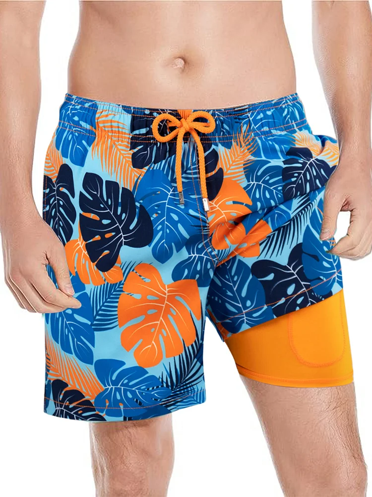 Men's Swim Trunks with Mesh Lining Quick Dry Sports Shorts Beach Shorts Boardshorts Bathing Suit Swimwear