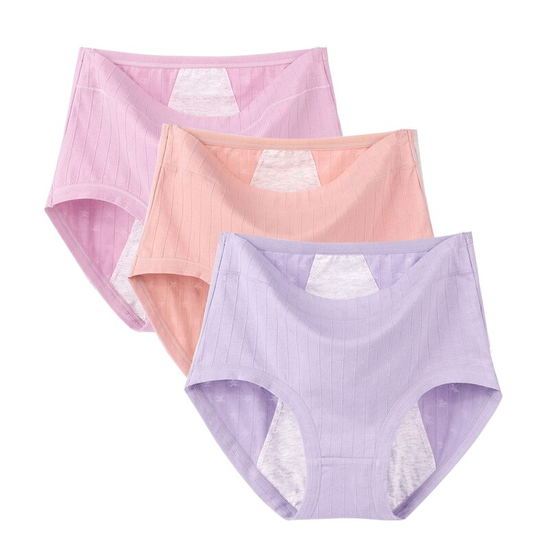  thdmladies  Period Briefs Underwear Cotton Plus Size Leak Proof panties thedmladies