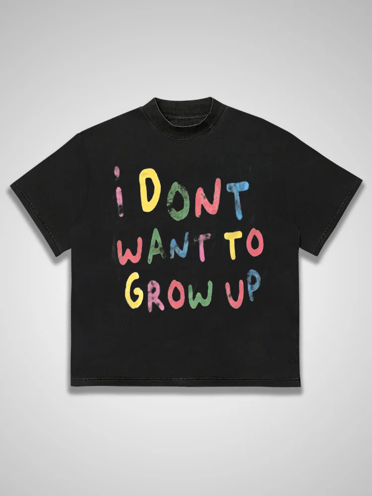 Rainbow Fun Slogan Cotton Short Sleeved T-shirt