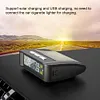 Tire Pressure Monitoring System with 4 Sensors USB/Solar TPMS for Car SUV Sedan