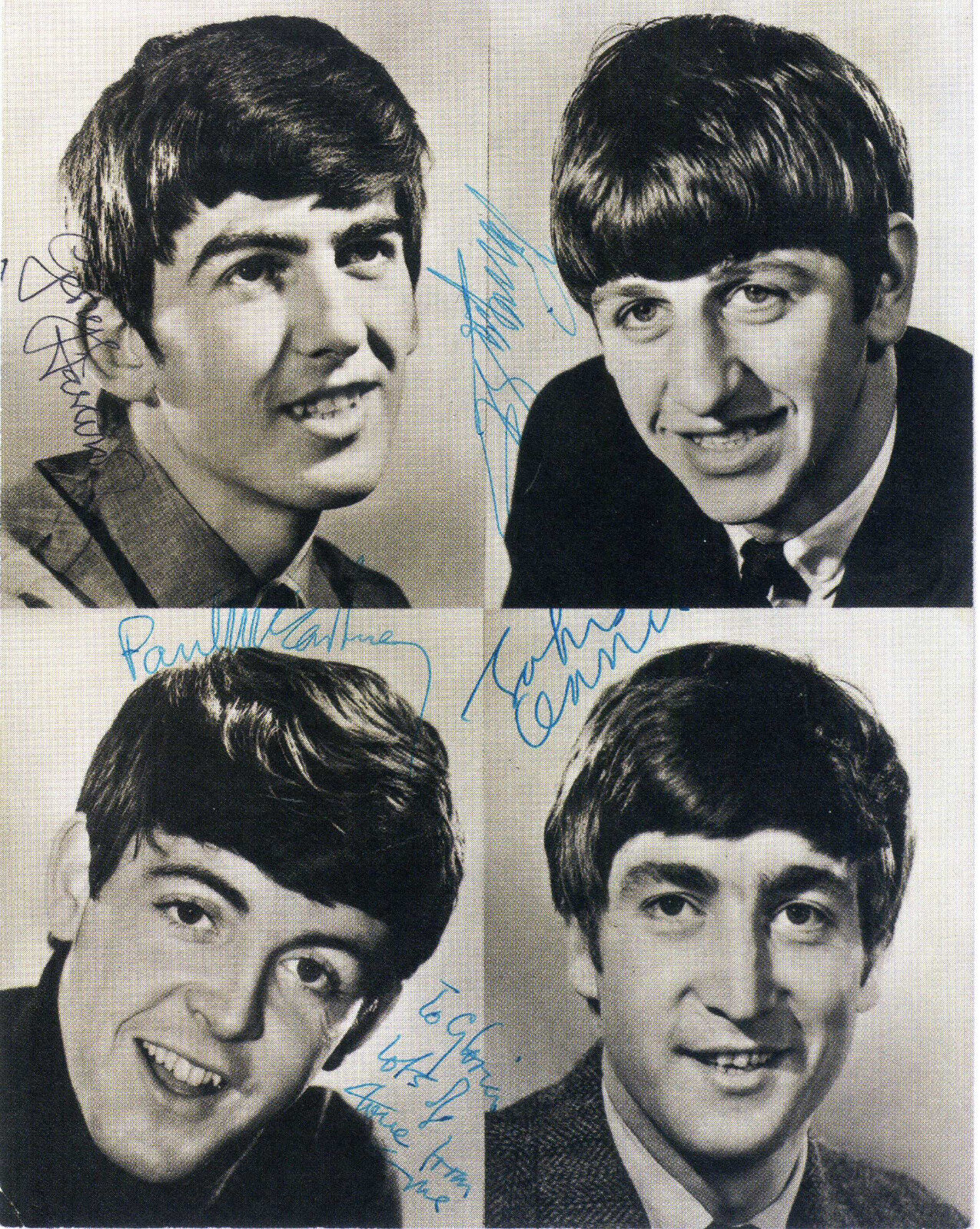 THE BEATLES - Signed Photo Poster paintinggraph - Pop / Rock Band / Musicians By All 4 preprint