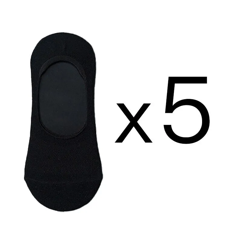 5 Pairs/lot Solid Mesh Women's Short Socks Pack No Show Invisible Socks Cotton Summer Breathable Thin Boat Sock Japanese Fashion