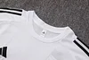 Joyfball 2025/2026 Real Madrid Short sleeve pre-match training White Jersey+Shorts  1:1 Thai Quality