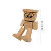 Shaking Wooden Man Figurine Handmade Car Ornaments Action Figure Creative Gifts