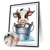 Bucket Cow-Paint By Numbers Acrylic Painting 40*50CM