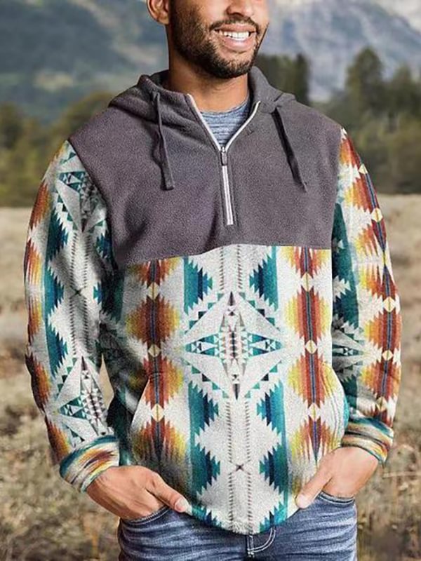 mens aztec pullover