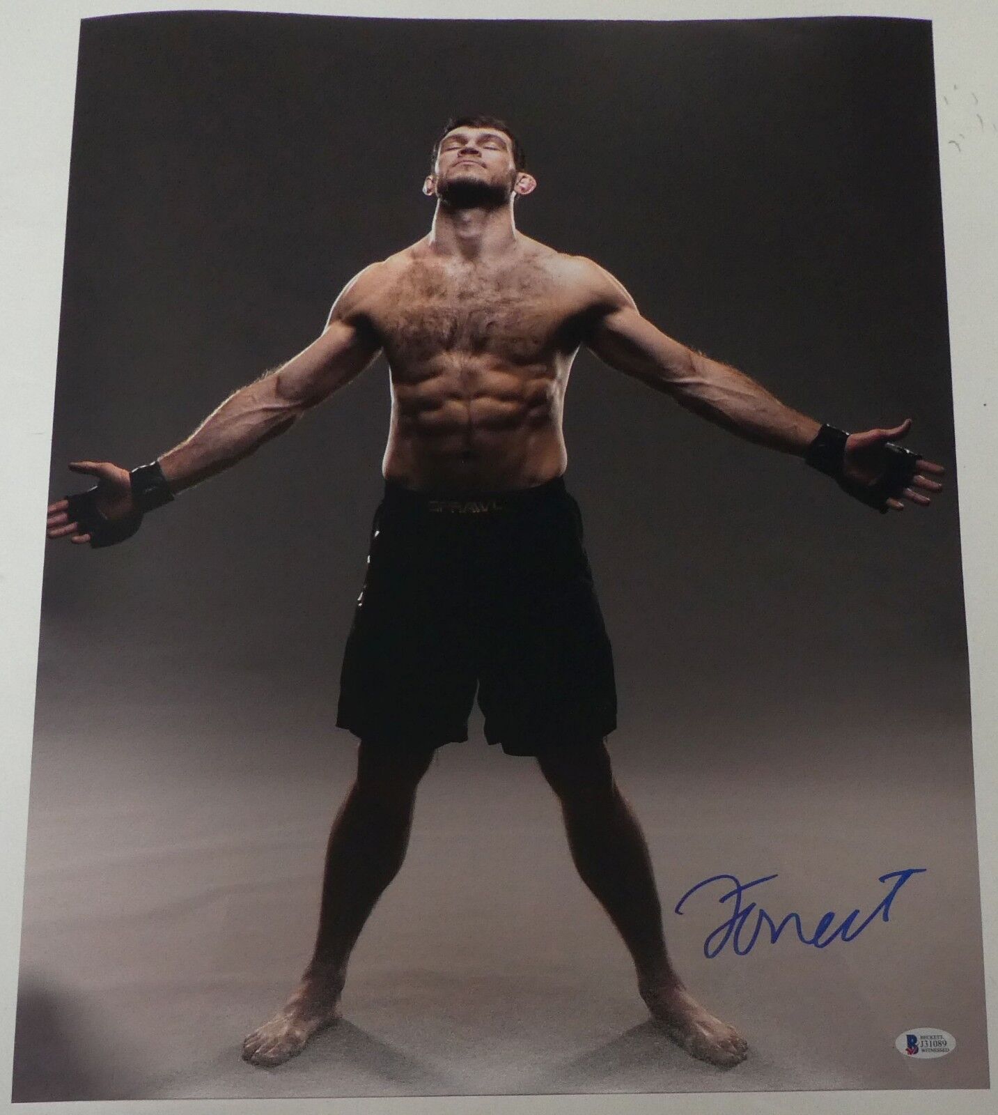 Forrest Griffin Signed 16x20 Photo Poster painting BAS Beckett COA UFC Picture Autograph 76 86 4