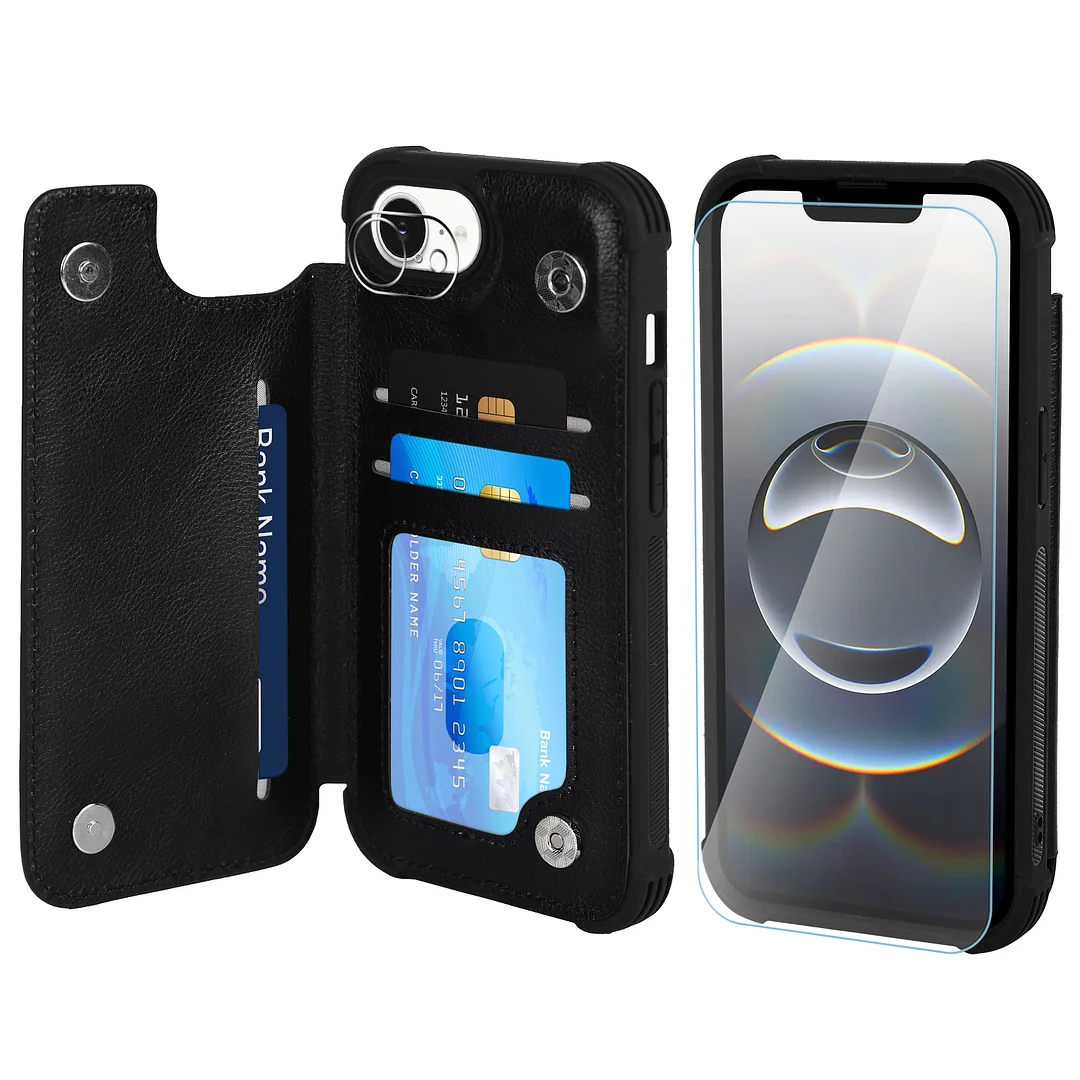 VANAVAGY Compatible for iPhone 16e Wallet Case for Women Men