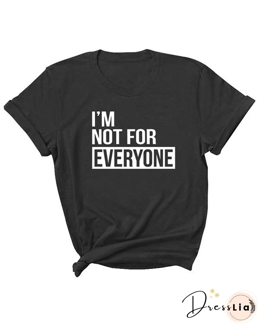 Letter Printed Daily T-shirts