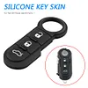 3 Button Flip Remote Key Skin Remote Car Key Pad for Fiat 500 Panda Abarth Punto