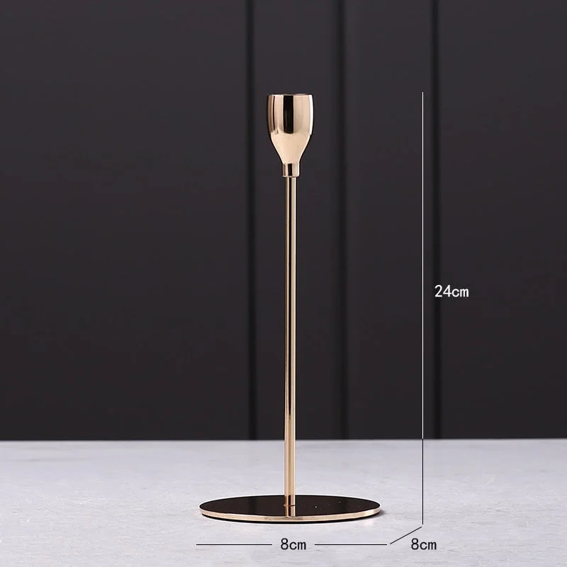 Metal Candlestick Gold Home Decoration Accessories Candle Holder Living Room Decoration Wedding Candelabra Centerpiece For Table