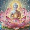 Lotus Buddha - Rundbohrer Diamantmalerei - 50*50cm