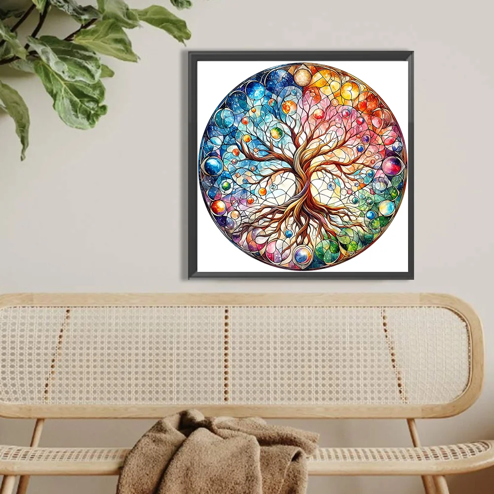 Diamond Painting - Full Round Drill - Life Tree(Canvas|40*40cm)