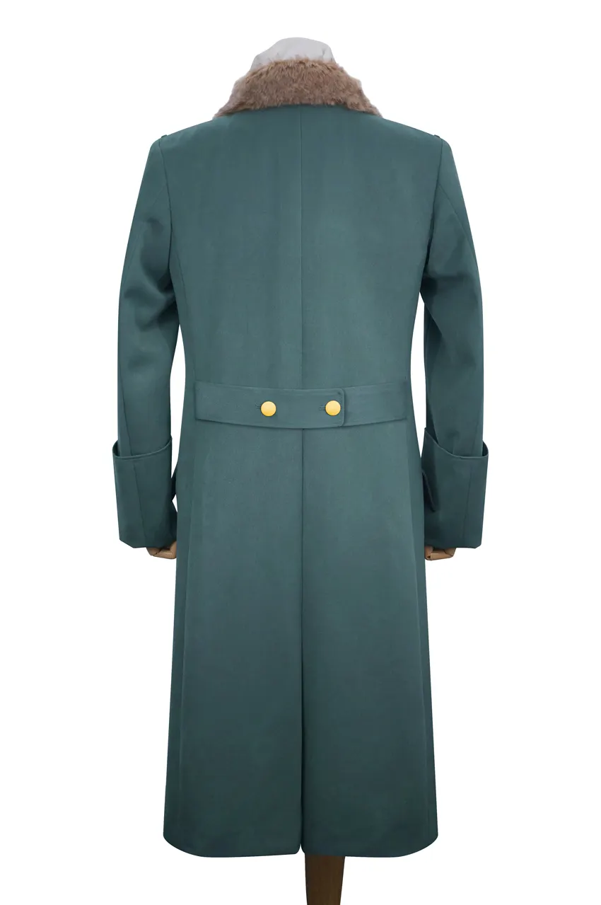   Polizei German General Fur Collar Gabardine Greatcoat German-Uniform
