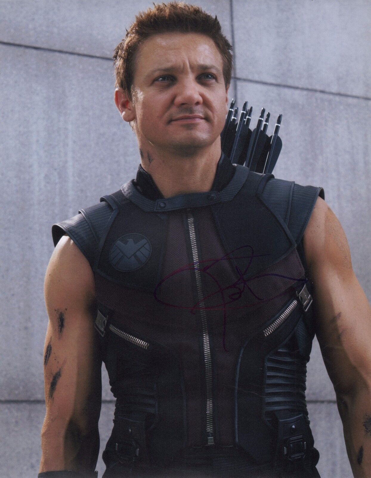 ~~ JEREMY RENNER Authentic Hand-Signed AVENGERS ~ HAWKEYE