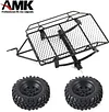 AMK RC Car Truck Hauler Metal Hitch Mount Trailer for 1/10 RC Crawler Axial SCX10 90046 TRX4 Tamiya CC01 RC4WD D90 D110 TF2