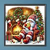(40*40cm)Christmas Gnome - Full Round Drill Diamond Painting
